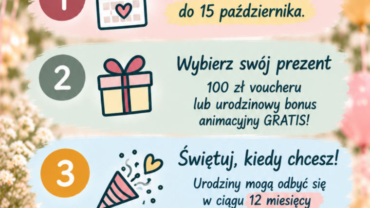 Jak skorzystać z promocji na urodziny dla dzieci na Bemowie – rezerwacja do 15 października i prezent do wyboru
